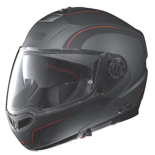Nolan N104 Evo N-Com Flip Face Helmet Grey Red S Small 56cm