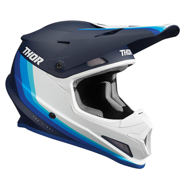 Thor Mx Helmet S22 Sector Runner Mips Navy White Small