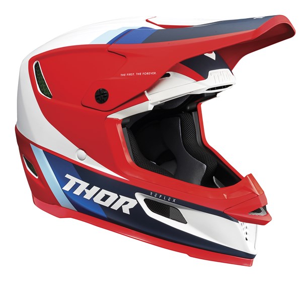 Thor Helmet MX Reflex Apex M S21 Red White Blue Medium