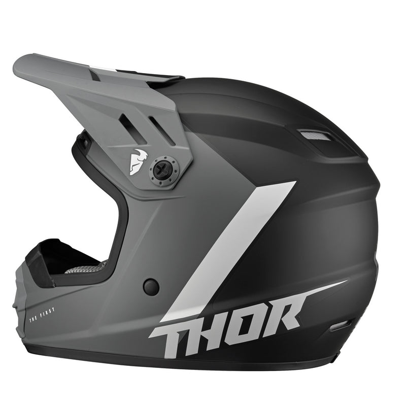 Thor Mx Helmet S22Y Sector Chev Grey Black Size Youth Small 47 48cm