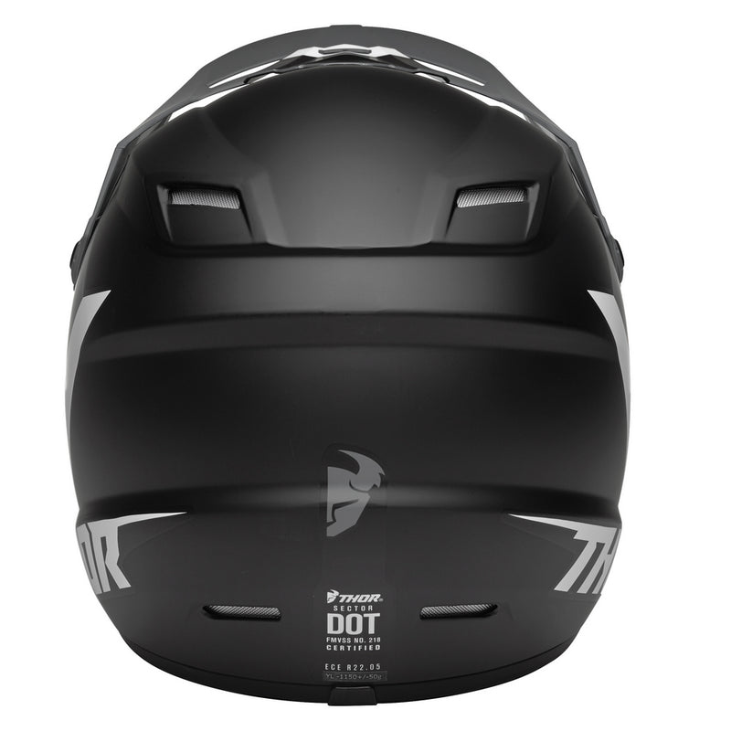 Thor Mx Helmet S22Y Sector Chev Grey Black Size Youth Small 47 48cm