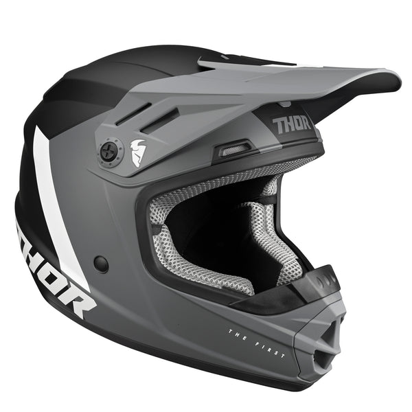 Thor Mx Helmet S22Y Sector Chev Grey Black Size Youth Small 47 48cm