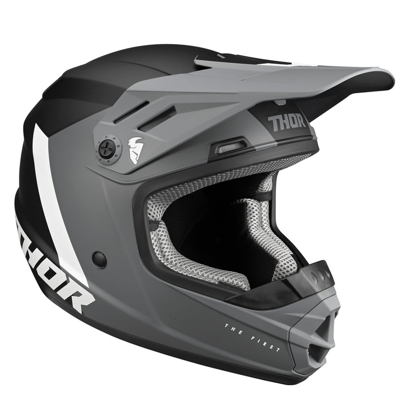 Thor Mx Helmet S22Y Sector Chev Grey Black Size Youth Small 47 48cm