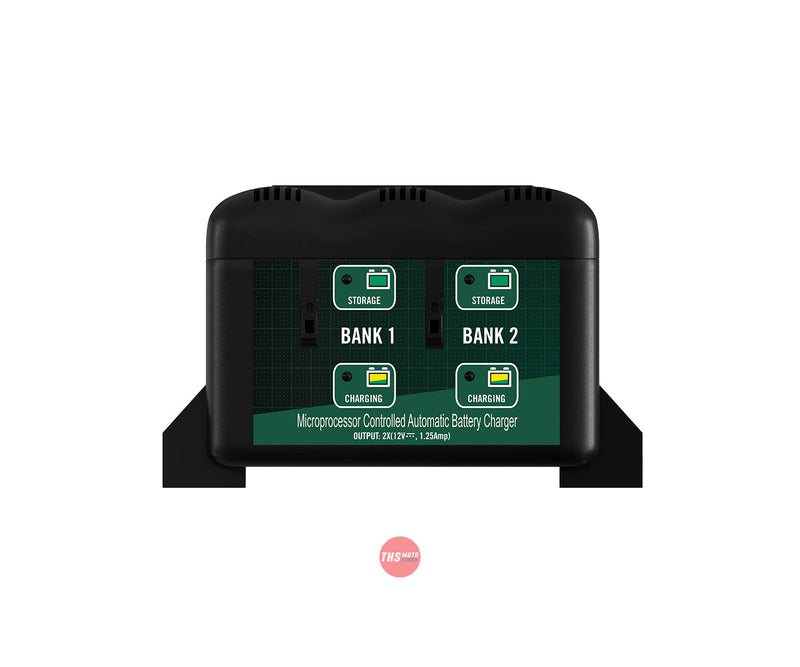 Battery Tender® 2-Bank 12V, 1.25 Amp Battery Charger 022-0165