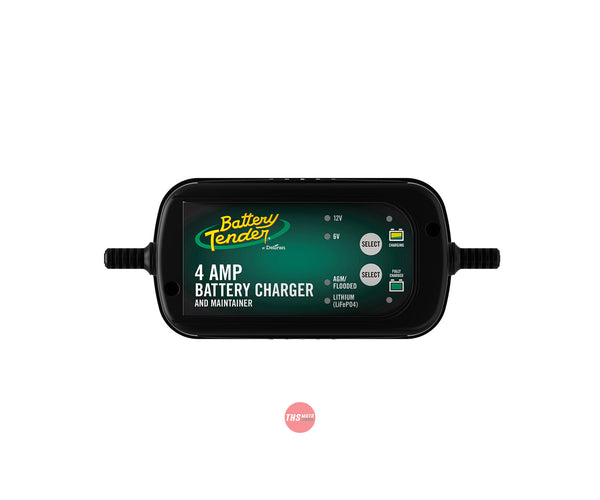 Battery Tender® 6V/12V, 4 Amp Lead Acid & Lithium Selectable Battery Charger 022-0209