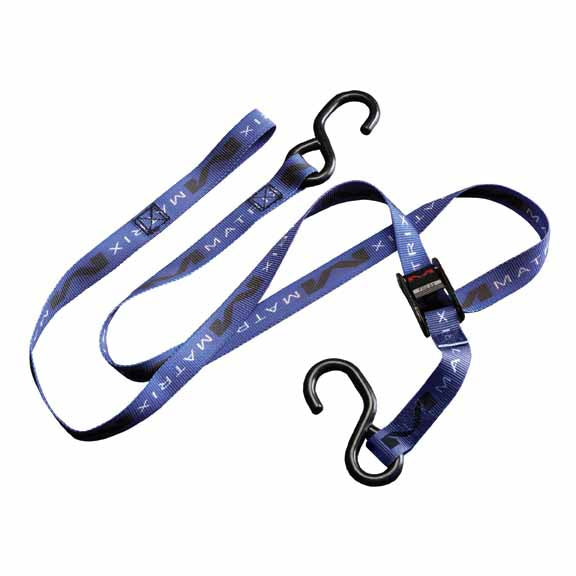 MC-M1-50x - SAMPLE PICTURE - Matrix M1 1.0" Premium tiedowns are available in a range of colours (pictured is blue) - heavy duty "cam-lock" with extra heavy duty spring for a secure lock