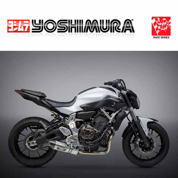 YM-137000J520 - Yoshimura Race R-77 full system (stainless/stainless/carbon fibre) for 2015-2017 Yamaha FZ-07