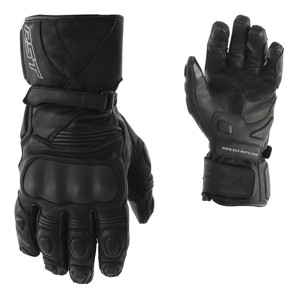 Rst Gt Ce Leather Waterproof Gloves Black 12 2XL