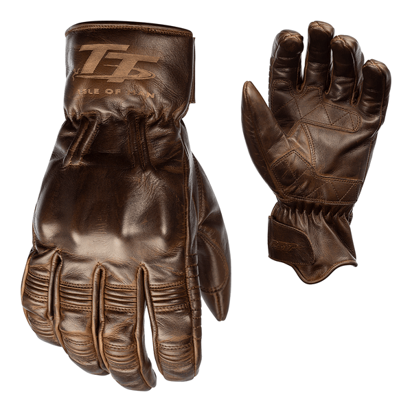 Rst Iom Tt Hillberry Ce Leather Gloves Brown 10 L Large