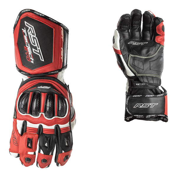 Rst Tractech Evo Ce Leather Gloves Black Red 12 2XL