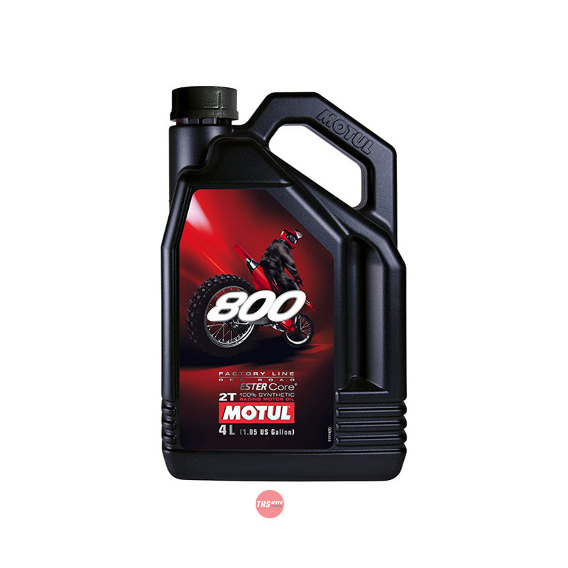 Motul 800 2T Factory Line Off Road 4L 2 Stroke 100% Synthetic Engine Oil 4 Litre