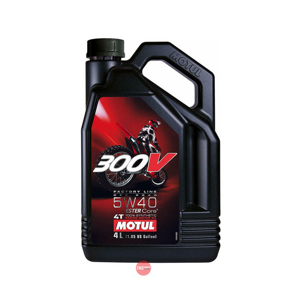 Motul 300V Factory Line Off Road 5W40 4L 100% Synthetic Racing Engine Transmission Oil 4 Litre