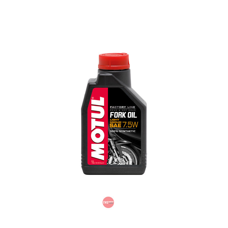 Motul Fork Oil Factory Line Med 7.5W 1L 100% Synthetic Fork Oil 1 Litre