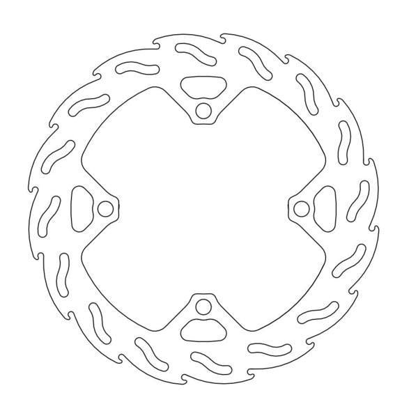 Moto Master Brake Rotor Flame Rear