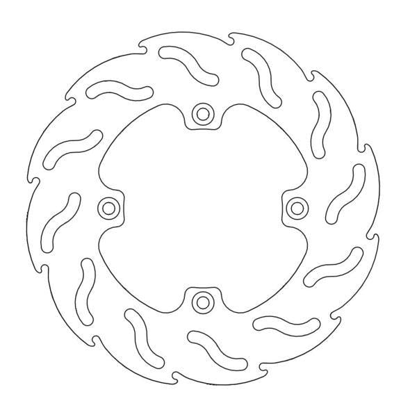 Moto Master Brake Disc Rear Flame Yamaha Yz65 18-21 Yz80 93-01 Yz85 02-21