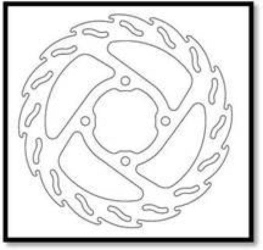 Moto Master Brake Disc Front Flame Kawasaki Suzuki
