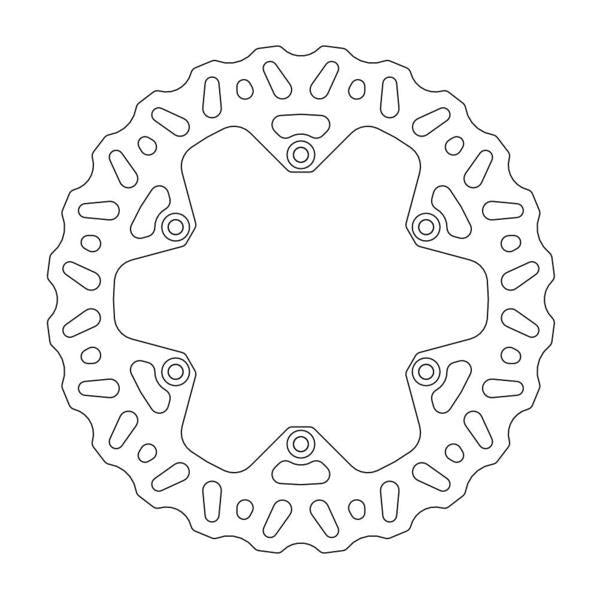 Moto Master Brake Disc Rear Nitro 220MM Gas Husaberg Husqvarna Ktm