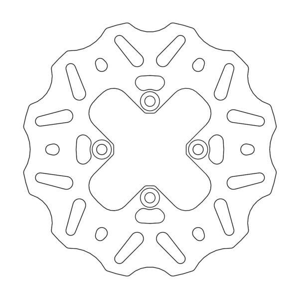 Moto Master Brake Disc Nitro Rear Husqvarna Tc65 17-20 Ktm 65Sx 00-20