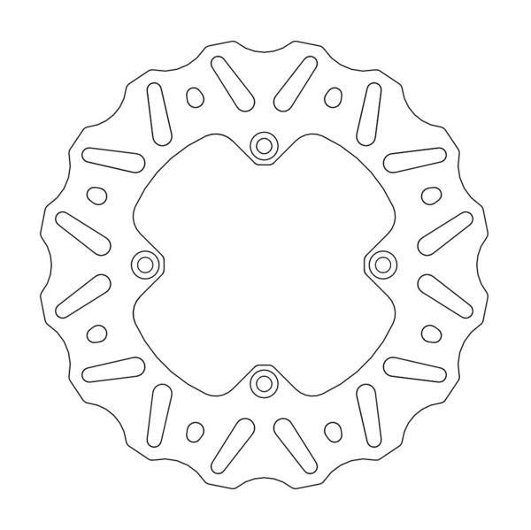 Moto Master Brake Rotor Nitro Rear Yamaha Yz65 18-21 Yz80 93-01 Yz85 02-21
