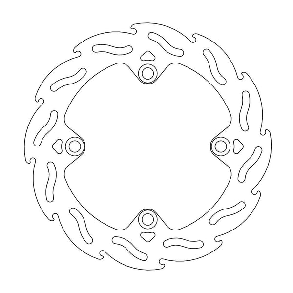 Moto Master Brake Disc Rear Flame Sherco Sc125 Sc250 Sc300 Sc250F Sc300F Sc450F Sc500F Sef500 19-21
