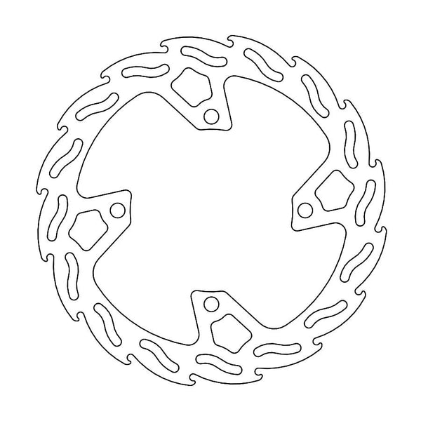Moto Master Brake Rotor Flame Rear Kawasaki Kx450F 19-21