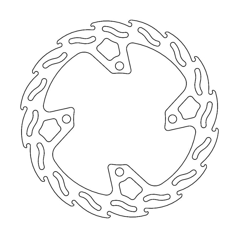 Moto Master Brake Rotor Flame Rear Kawasaki Kx450F 19-21
