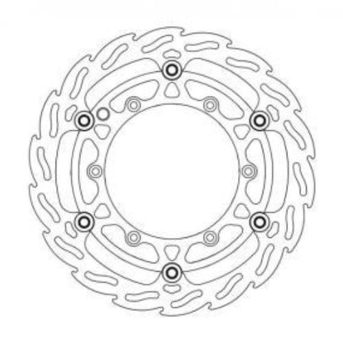 Moto Master Brake Disc Front Floating Flame Husaberg Husqvarna