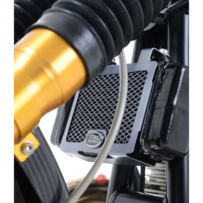 R&G Racing Oil Cooler Guard Norton Commando Titanium