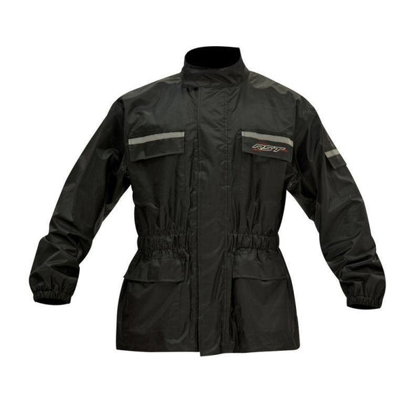 RST Waterproof Rain Jacket Black 40 S Small Size