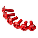 ZETA Screen Bolt Set Red 6Pc ZS88-1062