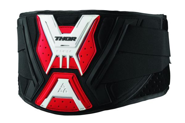 Thor Body Belt Force Black Red L XL XL. Fits waist sizes 36 - 44