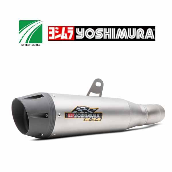 Yoshimura Street Series R-34 slip-on in stainless/stainless/aluminium in a Works Finish for the 2017-2018 Honda Rebel 500 - YM-12570BT510