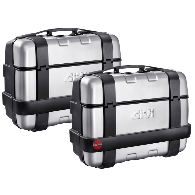 Givi Monokey Pannier Pair (pl/plr) 33LT TREKKER SILVER (3 KEYS)