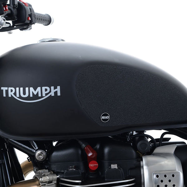 R&G Tank Traction Grips Triumph Street Twin 16- Clear