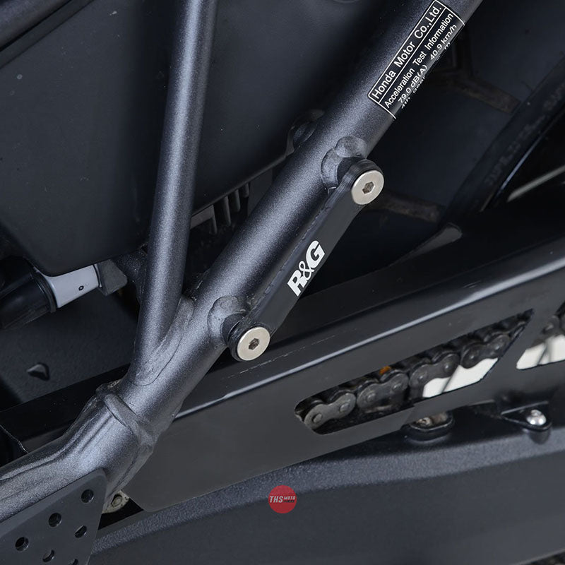 R&G Racing Rear Footrest Plate pair Honda CRF1000L Black