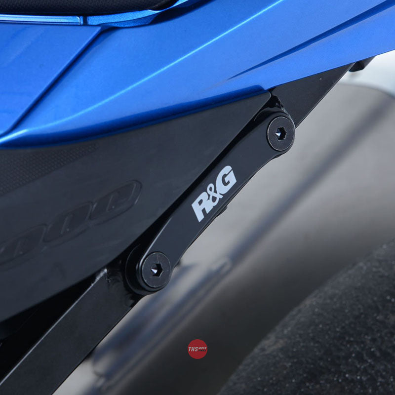 R&G Racing Rear Footrest Plate left side Kawasaki Ninja 300 Black