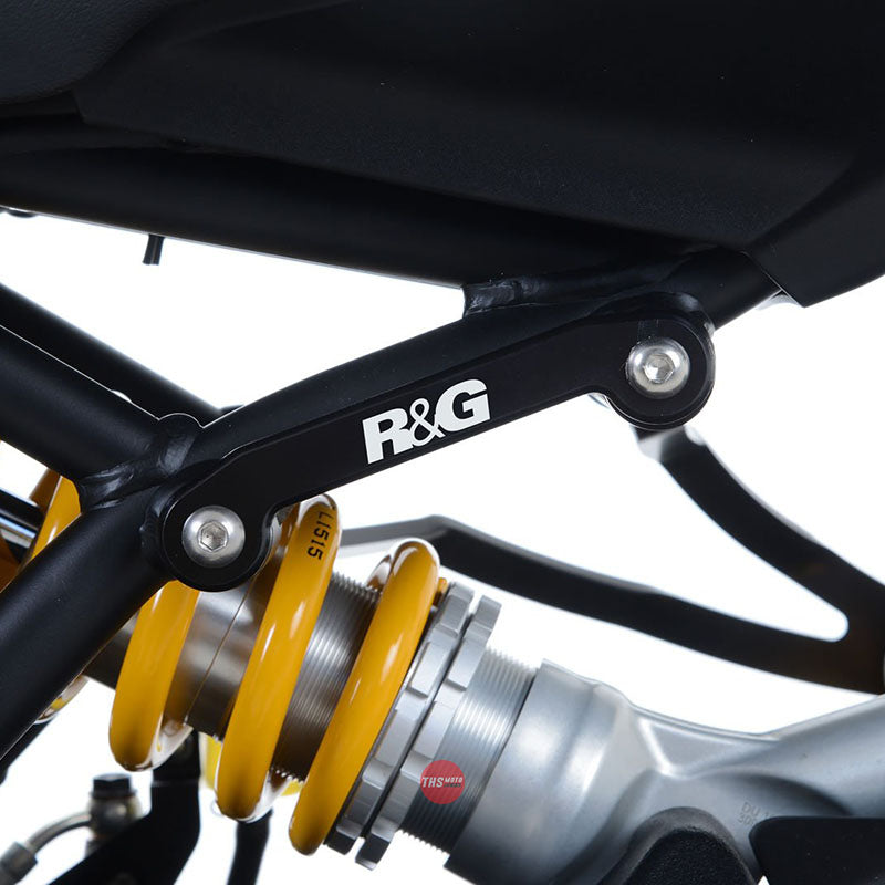 R&G Racing Rear Footrest Plate left side Ducati Monster Black