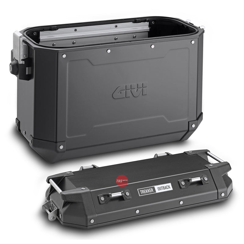 Givi Cam-side Pannier Left 37LT NEW OUTBACK Aluminium BLACK