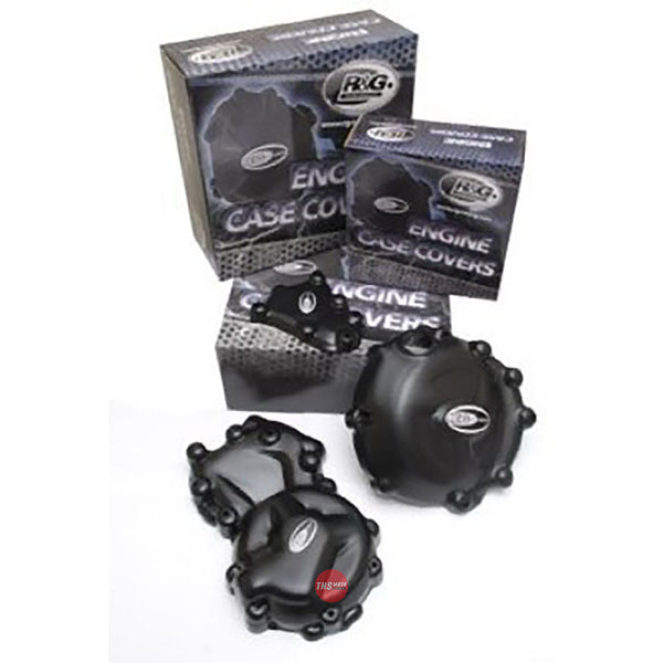 R&G Engine Case Cover Kit Honda CBR954RR 02-03 Black