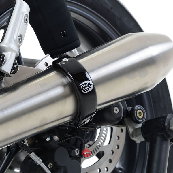 R&G Racing Triumph Street Twin Exhaust Black