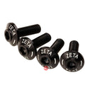 ZETA Screen Bolt Set Black 4pce ZS88-1040