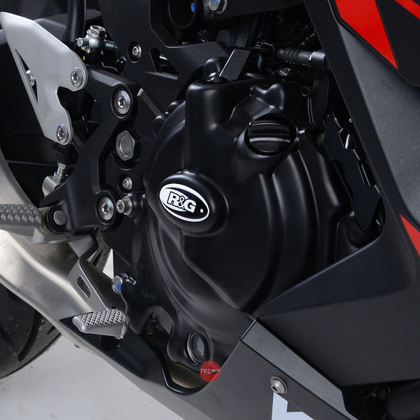 R&G Racing Engine Case Cover Kit 2pc Kawasaki Ninja 400 2018 Black