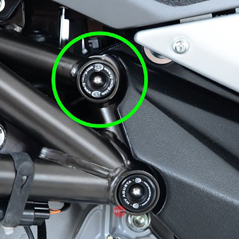 R&G Upper Trellis Frame Plug MV Agusta models Black