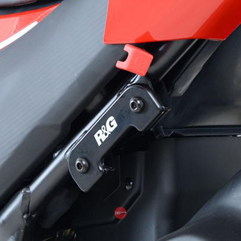 R&G Racing Rear Footrest Plate left side Honda CBR500R 13-15 Black
