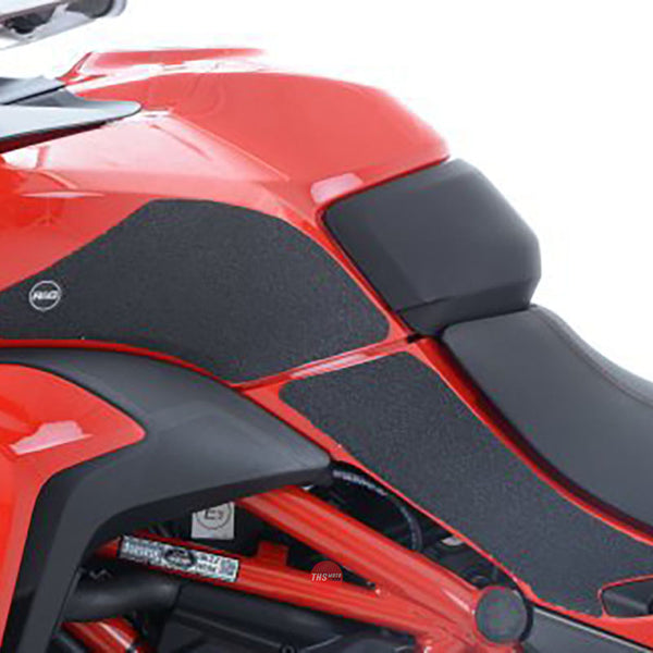 R&G Tank Traction Grips Ducati Multistrada 1200 15- Clear
