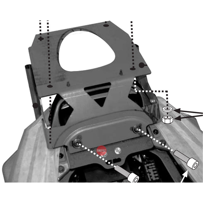 Givi Top Box Mount (excludes Plate) Kawasaki ZZR1400 '12-