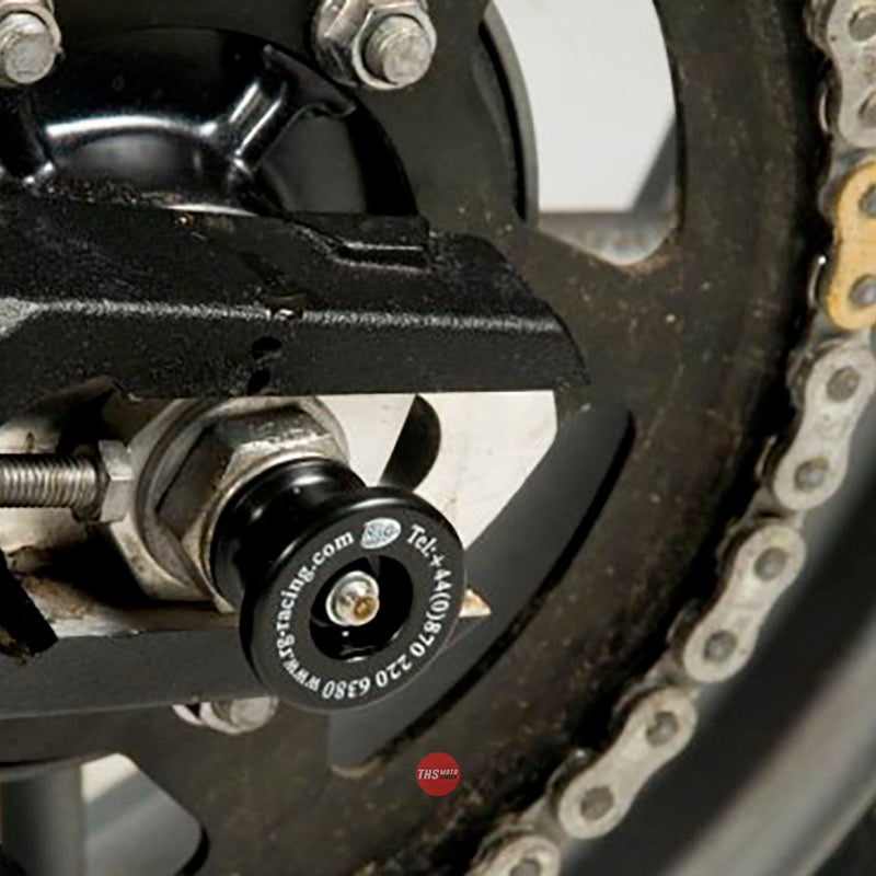 R&G Spindle Sliders the Triumph Tiger 800 & XC 11- / XCX & XRX 15- / XCA Black