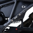 R&G Racing Rear Footrest Plate pair Honda CRF1000L Black