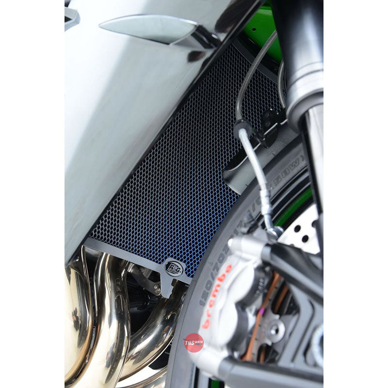 R&G Titanium Radiator Guard Aprilia RSV4 RR/RF 15-, Tuono 1100 15- an Titanium