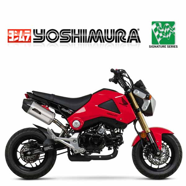 YM-12120EH320 - Yoshimura signature RS-9 slip-on (stainless/aluminium/carbon fibre) for 2014-2015 Honda Grom